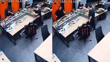 Şirkette mobbing, şiddete döndü: Video çıkınca patron özür diledi
