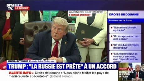 Donald Trump: "Quand les droits de douane porteront leurs fruits, notre pays va s'en sortir"