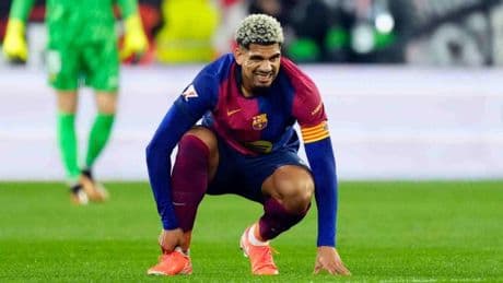 Araujo no se entrena: está casi descartado contra el Villarreal