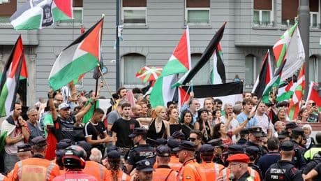 Gernika-Palestina califica de muy positivas las movilizaciones de la Vuelta y dice que el «vencedor fue Palestina»