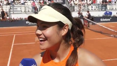 Emma Raducanu shocked as she offers six-word response on court at Italian Open