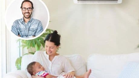 ¿Es bueno que los niños duerman con el ventilador o el aire acondicionado encendidos?