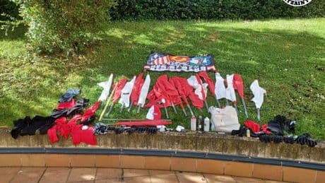 La Ertzaintza devuelve a Madrid a un centenar de ultras del Atlético