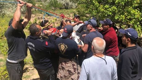 Nevşehir'de sıcak hava balonunda dehşet anları