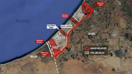 Sızdırılan Harita: Gazze'de üç aşamalı işgal planı