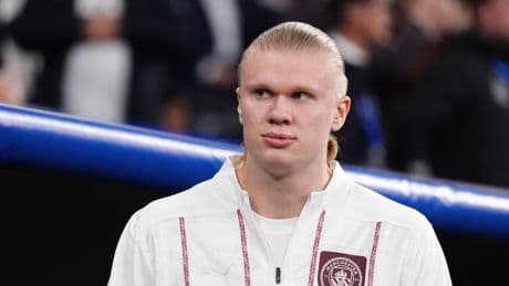 Manchester City striker Erling Haaland back in training after injury