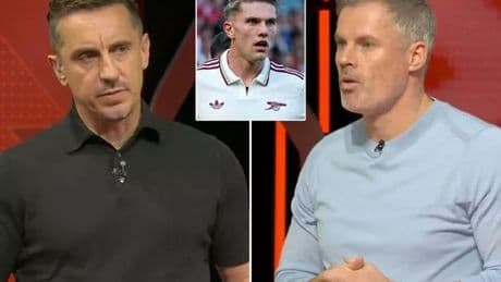 Gary Neville and Jamie Carragher clash over Arsenal striker Viktor Gyokeres