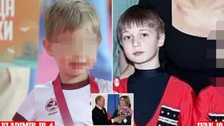 First photos 'of Putin's youngest son, six-year-old Vladimir Junior' are revealed - as it's claimed his private tutors earn $36,000 a month