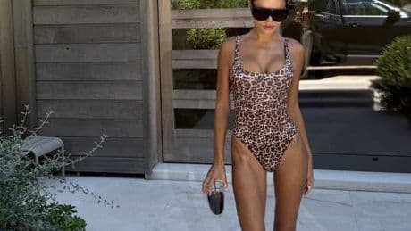 Brooks Nader heats up Saint-Tropez with leopard-print swimsuit, sheer dresses in summer getaway