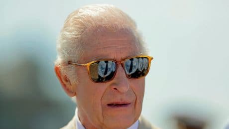 Royal olive branch: Aides to the King and Prince Harry meet