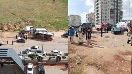 Otomobilin otobüs ile çarpıştığı feci kazada 1 kişi hayatını kaybetti