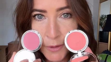 Lisa Snowdon's youth-boosting cream blush can be applied with fingers in seconds