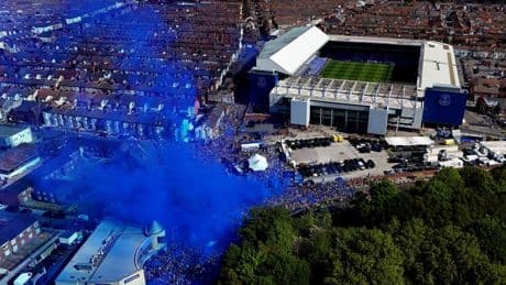 Emotional Everton fans pack streets as they come together to say goodbye to Goodison Park after 133 years