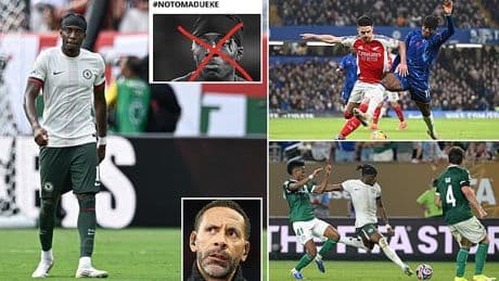 Rio Ferdinand rips into 'vulgar' Arsenal fans for 'utterly disgraceful' behaviour over £55m Noni Madueke transfer after thousands of Gunners supporters signed petition against move