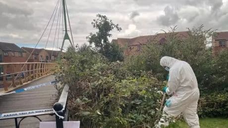 Major hunt launched for killer as man found fatally injured on Northampton canal bench