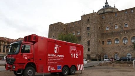 Un incendio obliga al desalojo de135 personas de una residencia de Cuenca