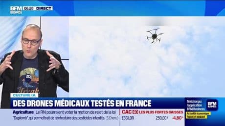 Culture IA : Des drones médicaux testés en France, par Anthony Morel - 26/05