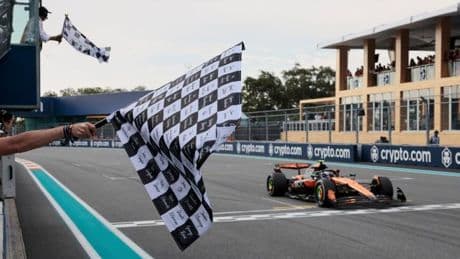 Clasificación final del Gran Premio de Miami, con Sainz 9º y Alonso, 15º