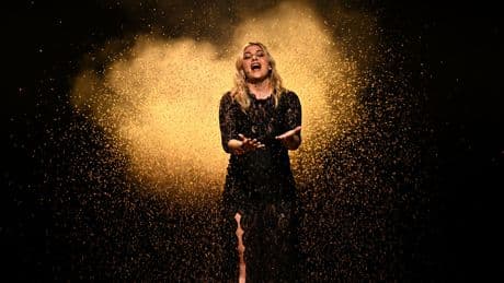 France’s Eurovision act, Louane, wants to tell her mom she’s OK.
