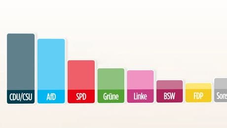 INSA-Umfrage - Union liegt vor der AfD