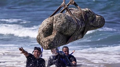 Secrets of ancient city revealed as artefacts recovered from seabed
