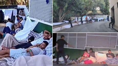 El infierno del CETI de Ceuta: los inmigrantes viven en la calle hacinados y los vecinos temen que "incendien el barrio"