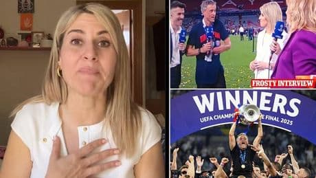 Female TV presenter accuses PSG's Champions League-winning manager Luis Enrique of 'public mockery' over his on-air behaviour towards her
