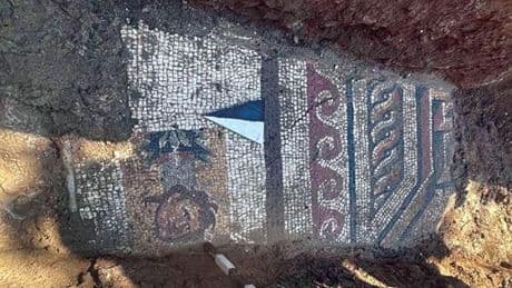 Altyapı çalışmasında 1500 yıllık mozaik bulundu