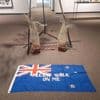 Protests over ‘please walk on me’ flag artwork prompt its removal from New Zealand gallery — again