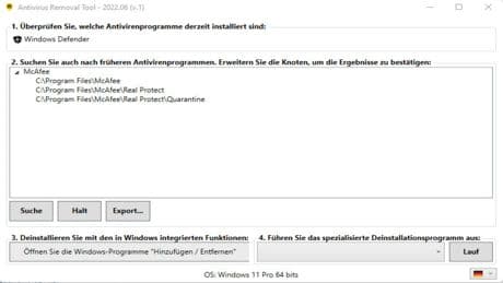 Antivirus Removal Tool