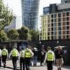Four arrested at anti-asylum hotel protest