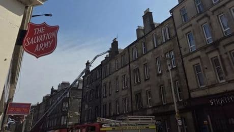 Firefighters lock down Edinburgh street amid emergency incident