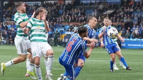 Celtic VAR penalty leaves Kilmarnock star speechless as he fumes at 'big sickener'
