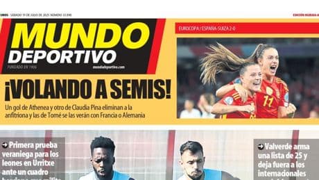 Portada de hoy de la Edición Bizkaia-Araba de Mundo Deportivo