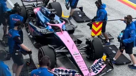 Alpine hace un test secreto en medio del 'huracán' Colapinto