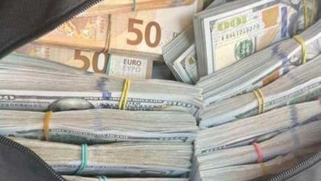 Kapıkule Sınır Kapısı'na şoke eden anlar! Bir çanta dolusu euro, dolar ve altınla yakalandı
