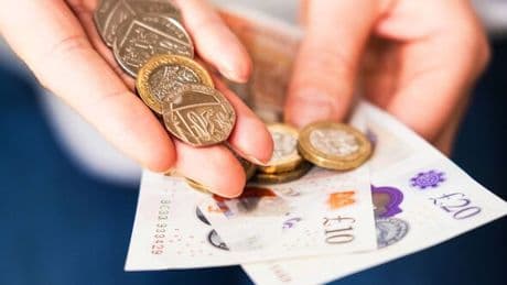 £50 cost of living payment paid to households in UK area