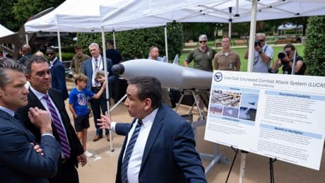 A new American drone that showed up at the Pentagon looks a lot like the Shaheds Russia uses to bomb Ukraine