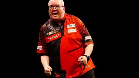 ‘What a feeling’ – Topless Steve Bunting copies Luke Littler as he sleeps with Nordic Darts Masters Trophy