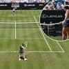 British tennis star Jodie Burrage is left BAFFLED after bizarre and unique incident occurs during clash at Eastbourne