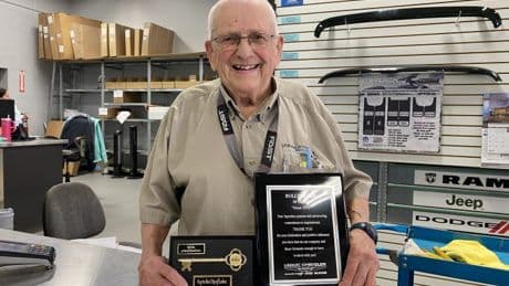 Leduc man celebrates 50th work anniversary at car dealership