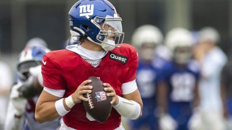 Jaxson Dart looks more at home in best Giants training camp day yet