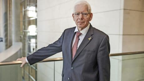 Josef Schuster vom Zentralrat der Juden tritt in Frankfurt auf