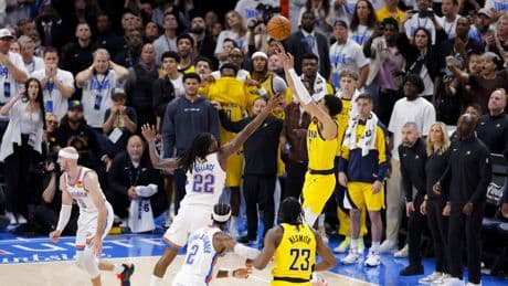 How Tyrese Haliburton’s dad reacted to son’s unreal game-winner in Pacers’ Game 1 comeback