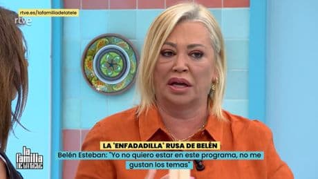 Belén Esteban se harta de 'La familia de la tele' y amenaza con abandonar: ''No me gusta el formato''