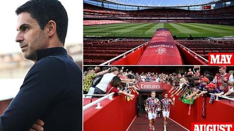 Fans mock BIZARRE Arsenal 'change to the Emirates' ahead of new Premier League season - with Mikel Arteta slammed for yet more 'David Brent gimmicks'