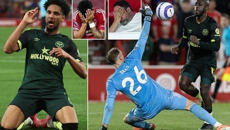 Nottingham Forest 0-2 Brentford: Bees put sting in hosts' Champions League hopes as Nuno Espirito Santo's side drop out of top five behind Man City and Chelsea