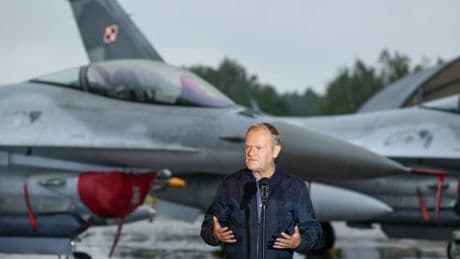 Russian drones shot down in Poland ‘were heading to Nato base supplying Ukraine’