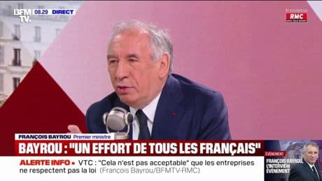 François Bayrou souhaite "l'égalité de traitement" entre les taxis et les VTC