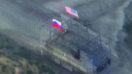 Rus ordusu, Ukrayna mevzilerine saldırırken ABD bayrağı taşıdı